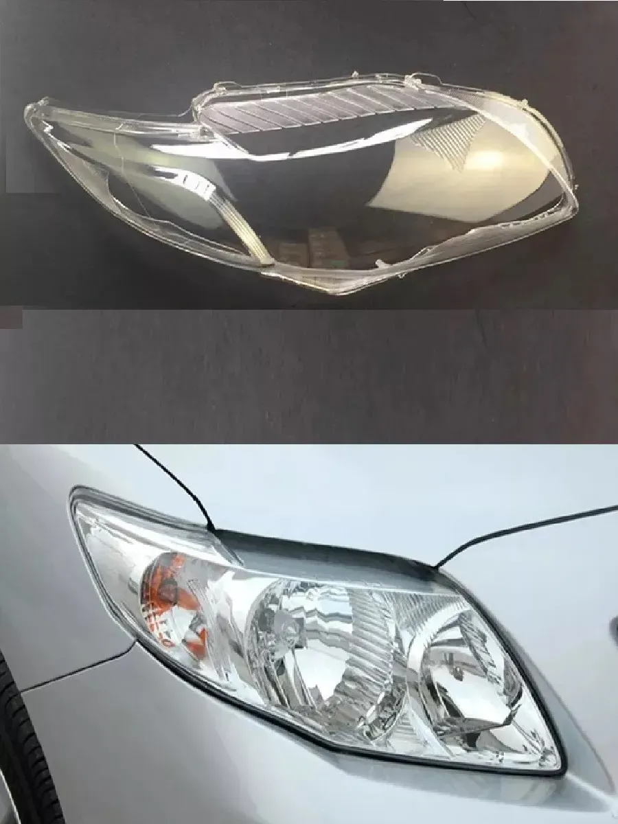 Стекла фар Toyota Corolla E150 2007-10 г ( левый, правый)