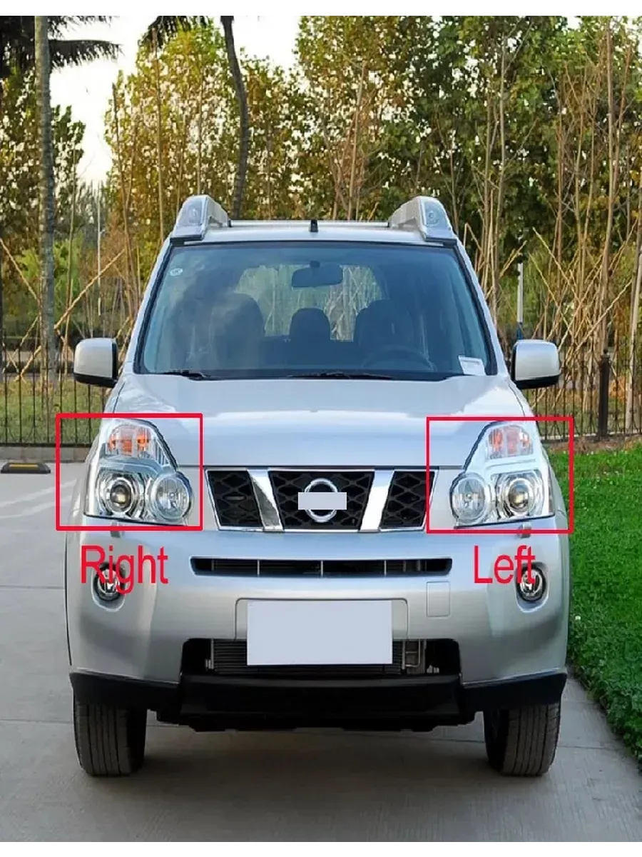 Стёкла фар на NISSAN X-TRAIL T31 (2007- 2011 Г.В.) правый